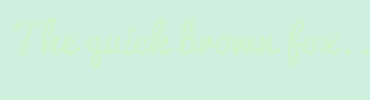 Image with Font Color CEF2CE and Background Color CDF0DE